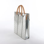 Louis Vuitton Sac Plat Limited Edition Monogram Mirror Handbag in Silver M45884