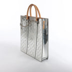 Louis Vuitton Sac Plat Limited Edition Monogram Mirror Handbag in Silver M45884