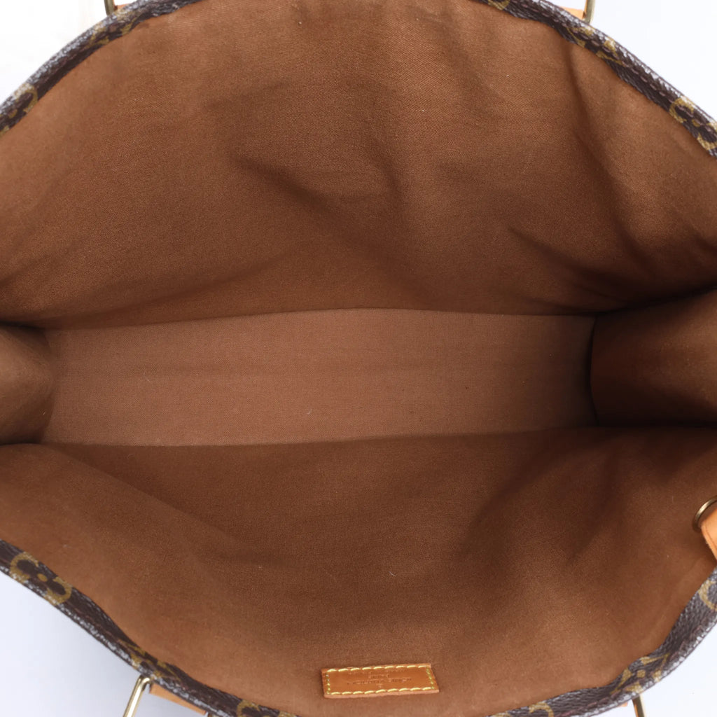 Louis Vuitton Sac Plat Monogram Canvas Handbag in Brown