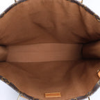 Louis Vuitton Sac Plat Monogram Canvas Handbag in Brown