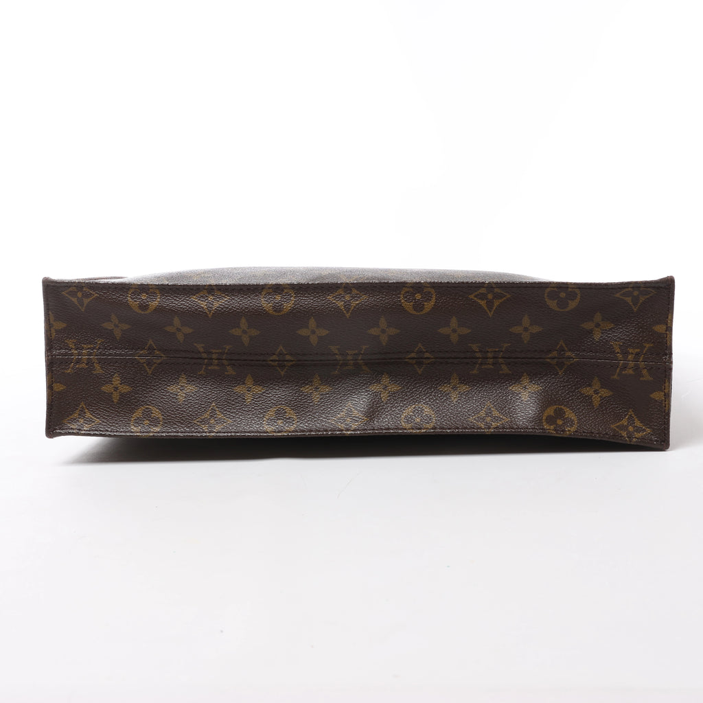 Louis Vuitton Sac Plat Monogram Handbag in Brown M51140