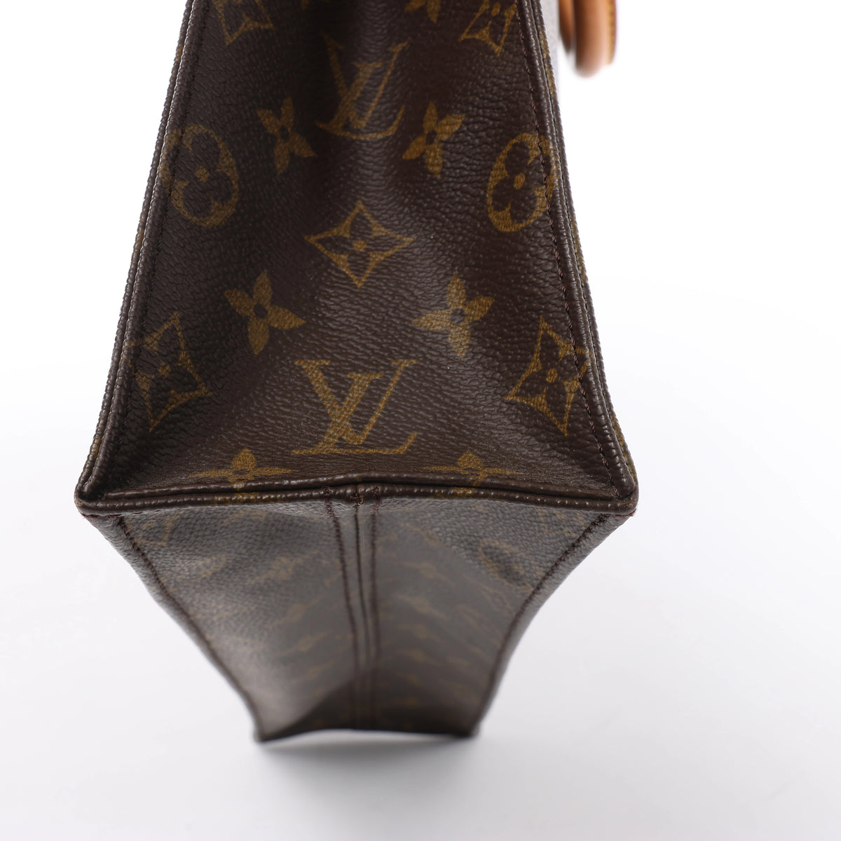 Louis Vuitton Sac Plat Monogram Handbag in Brown M51140
