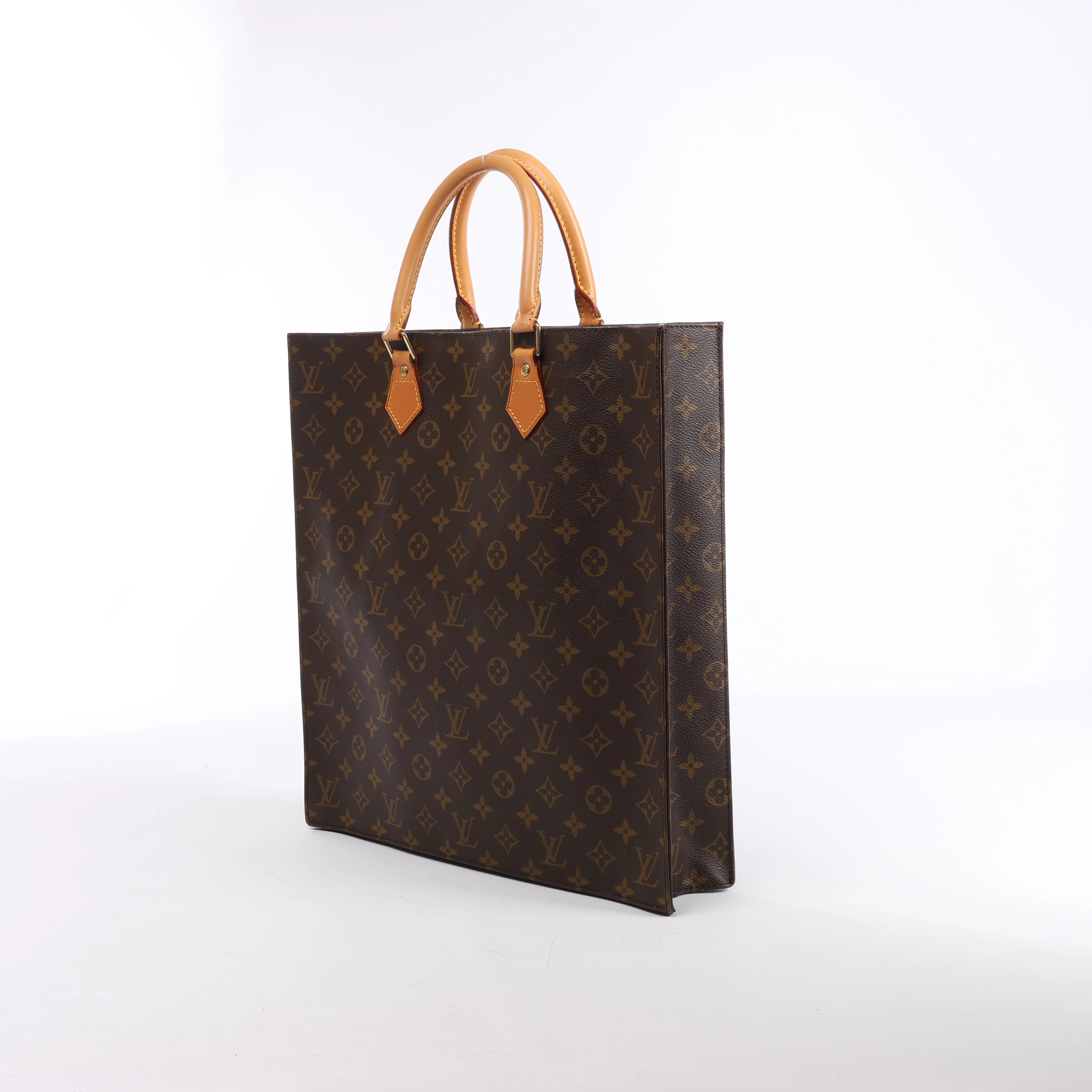 Bolso Louis Vuitton Sac Plat Monogram de lona marrón M51140