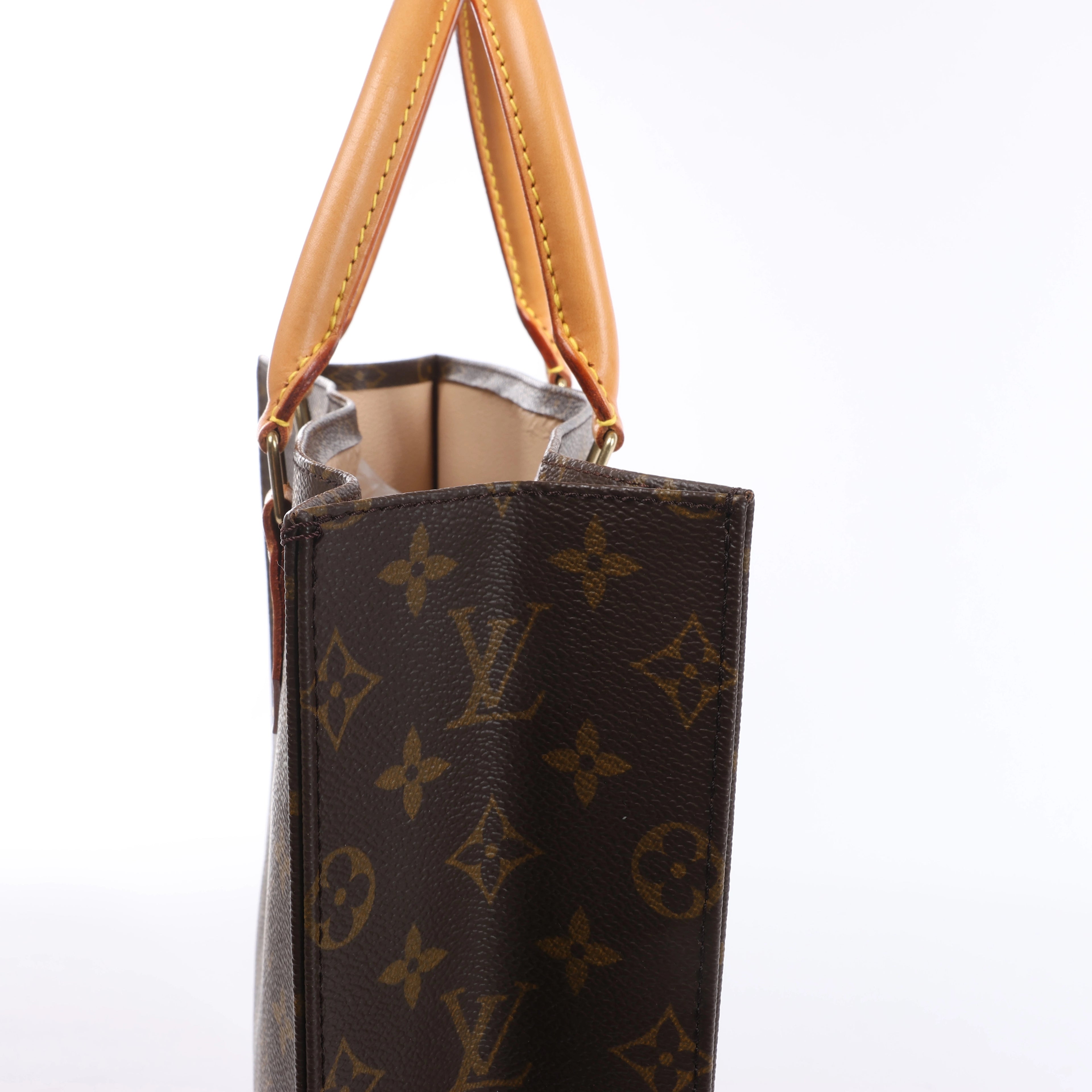 Bolso Louis Vuitton Sac Plat Monogram de lona marrón M51140
