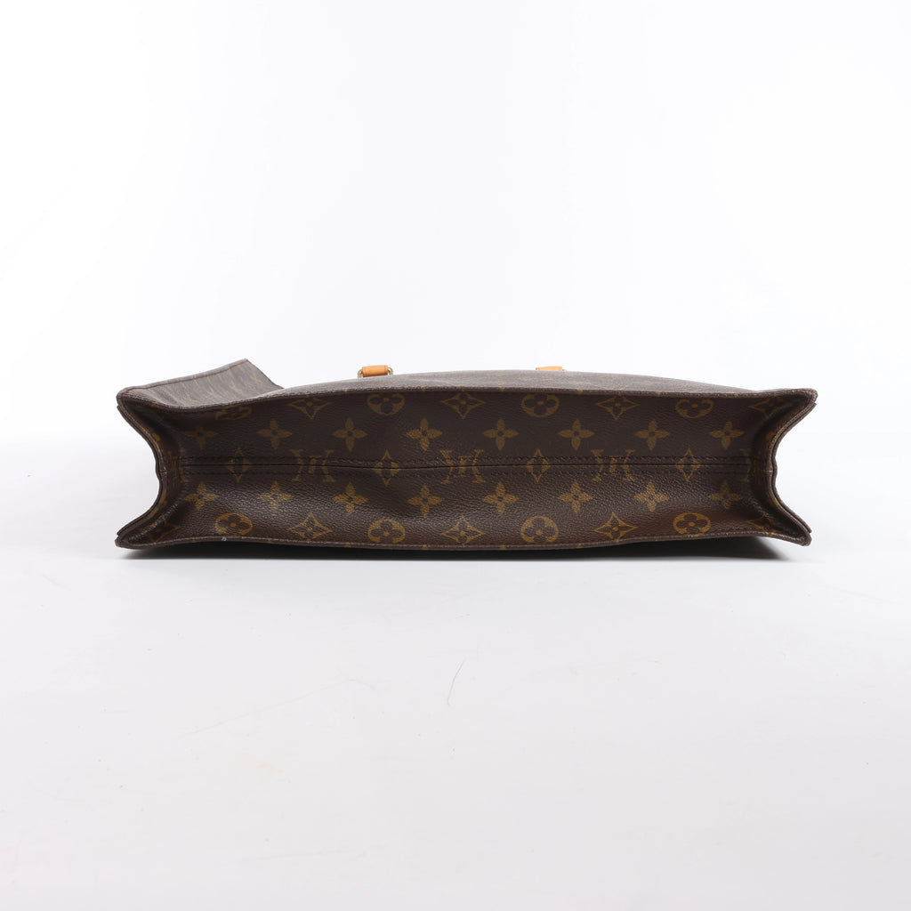 Bolso Louis Vuitton Sac Plat Monogram de lona marrón M51140