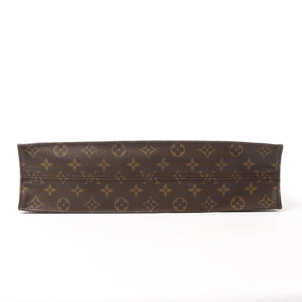 Louis Vuitton Sac Plat Monogram Canvas Handbag in Brown M51140
