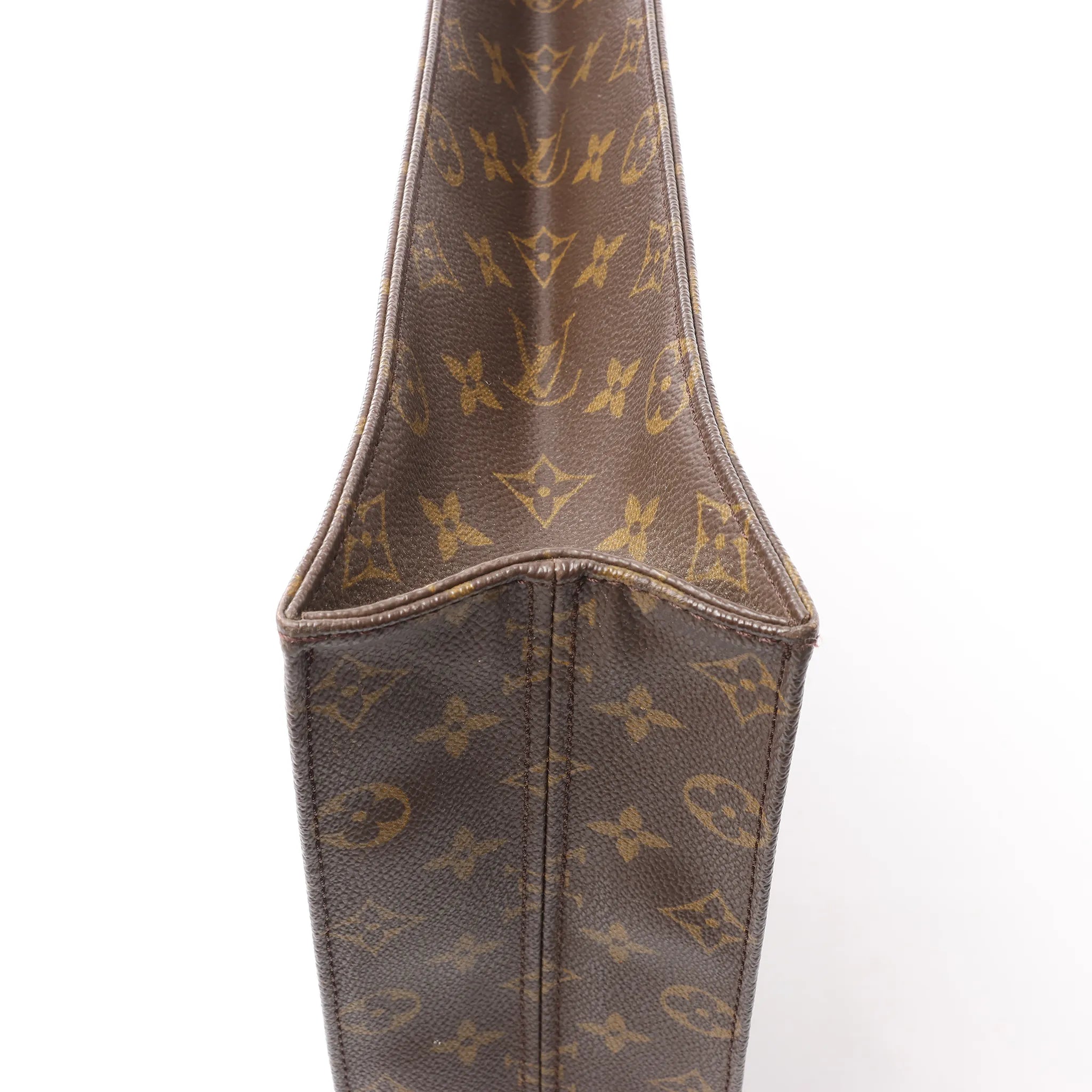 Louis Vuitton Sac Plat Monogram Canvas Handbag in Brown M51140
