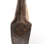 Louis Vuitton Sac Plat Monogram Canvas Handbag in Brown M51140
