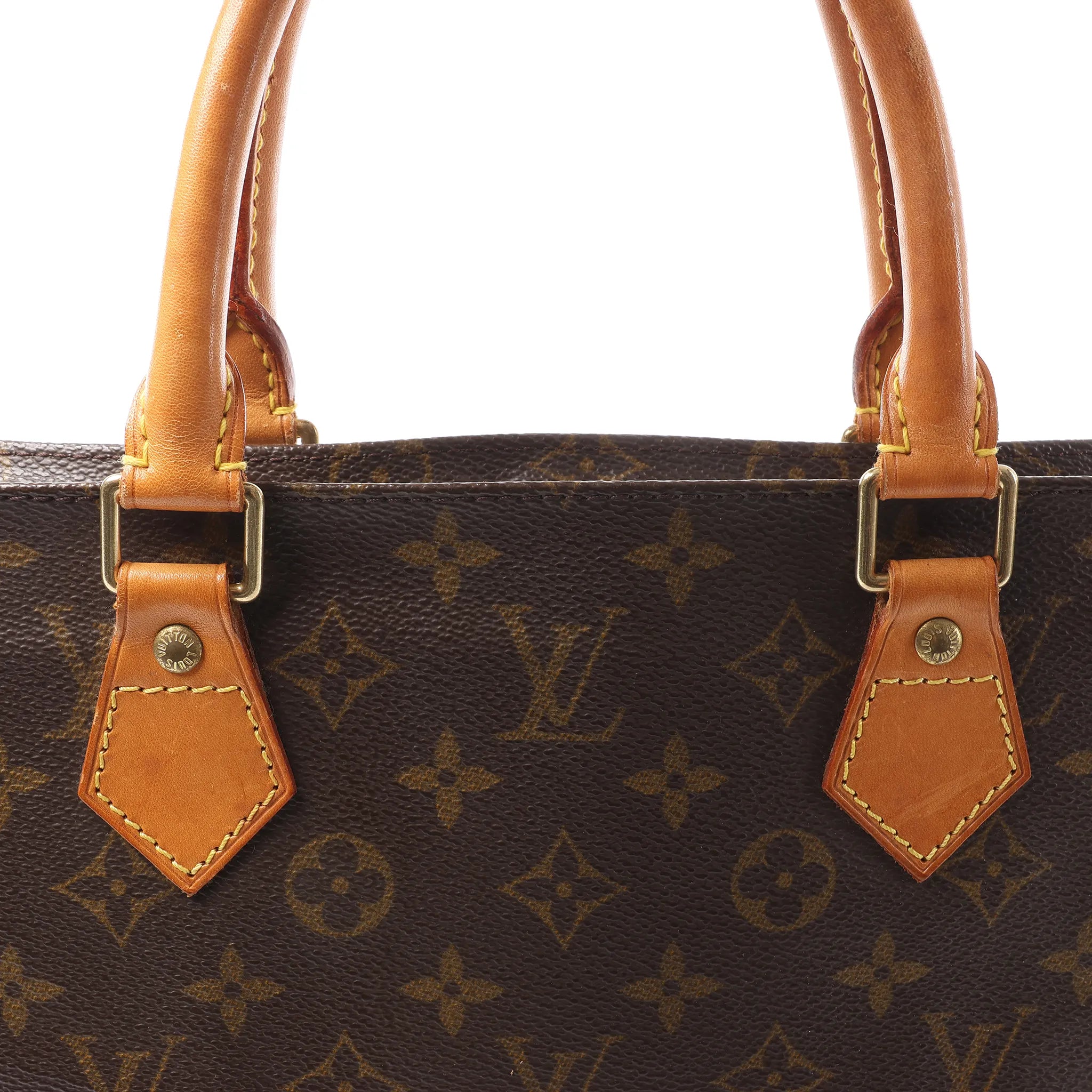 Louis Vuitton Sac Plat Monogram Canvas Handbag in Brown M51140