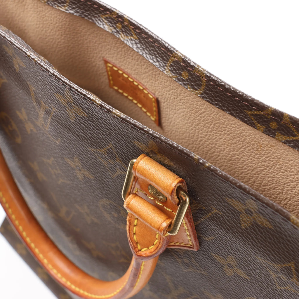 Louis Vuitton Sac Plat Monogram Canvas Handbag in Brown M51140