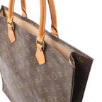 Louis Vuitton Sac Plat Monogram Canvas Handbag in Brown M51140