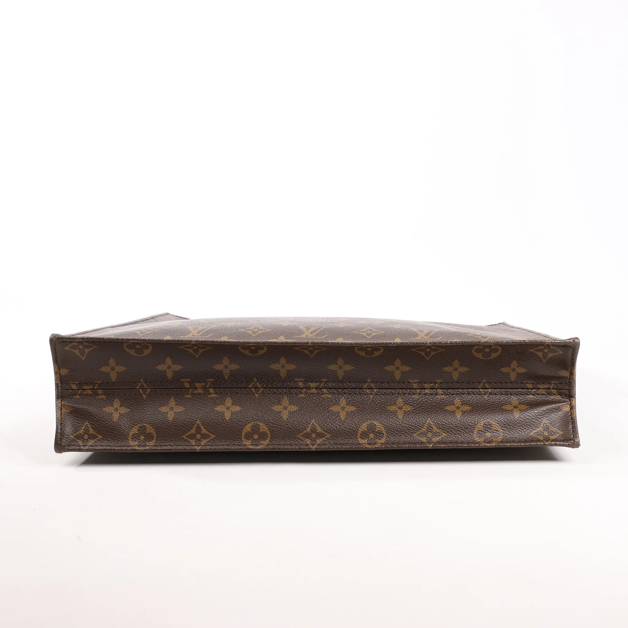 Louis Vuitton Sac Plat GM Monogram Canvas Handbag in Brown M51140
