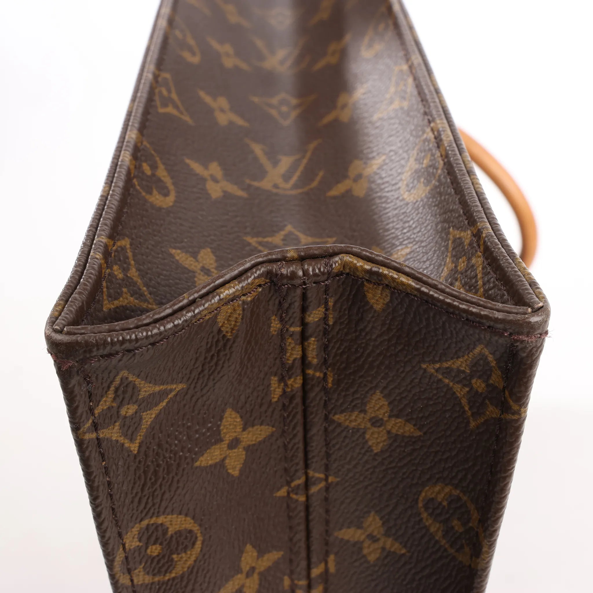 Louis Vuitton Sac Plat GM Monogram Canvas Handbag in Brown M51140