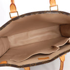 Louis Vuitton Sac Plat GM Monogram Canvas Handbag in Brown M51140