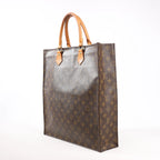 Louis Vuitton Sac Plat GM Monogram Canvas Handbag in Brown M51140