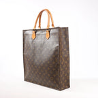 Louis Vuitton Sac Plat GM Monogram Canvas Handbag in Brown M51140