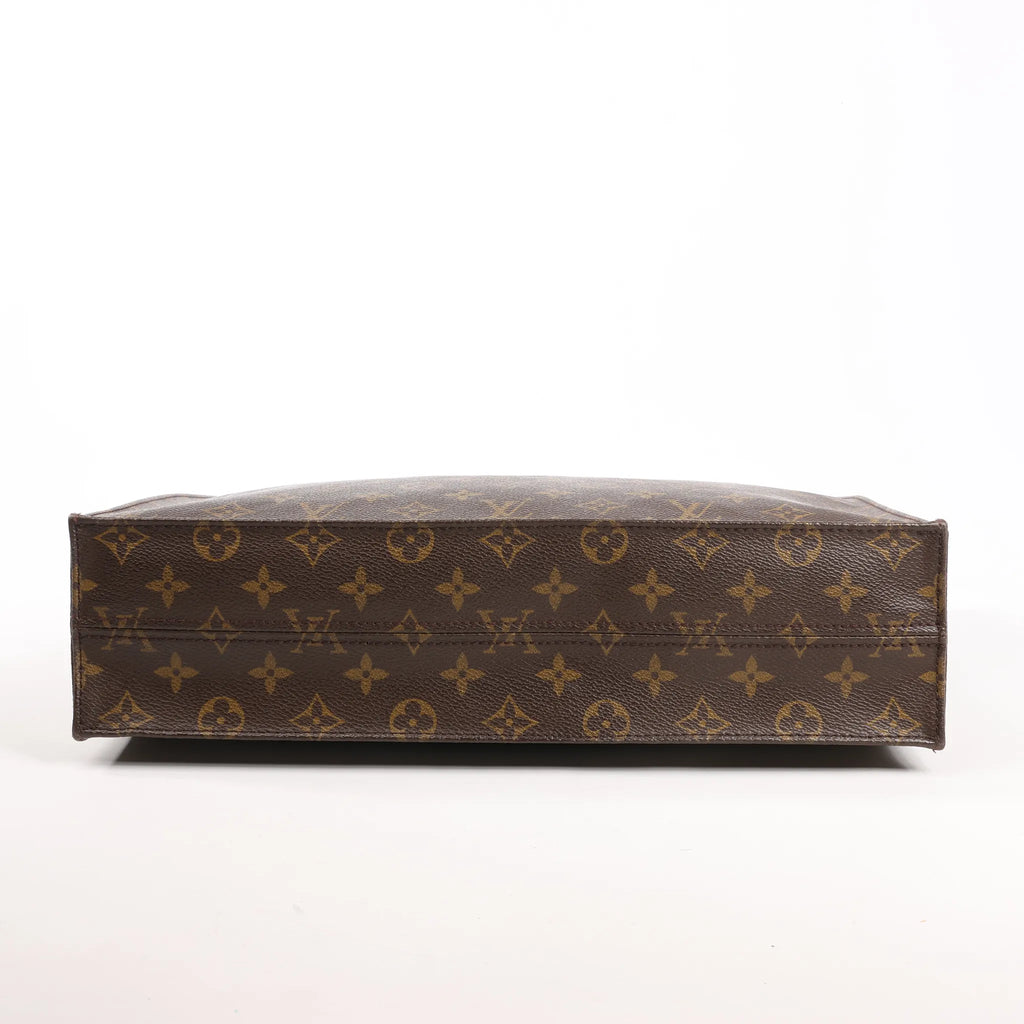 Louis Vuitton Sac Plat GM Monogram Canvas Handbag in Brown M51140