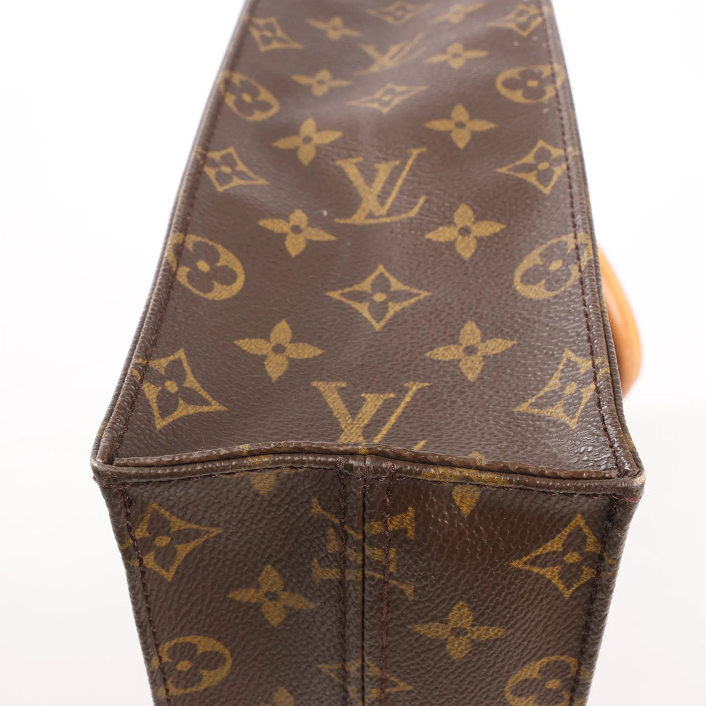 Louis Vuitton Sac Plat GM Monogram Canvas Handbag in Brown M51140