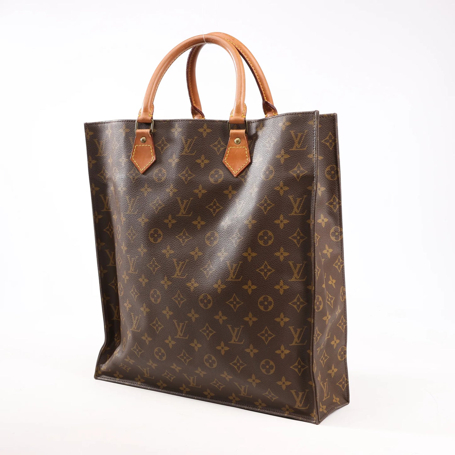 Louis Vuitton Monogram Sac Plat GM Handbag M51140