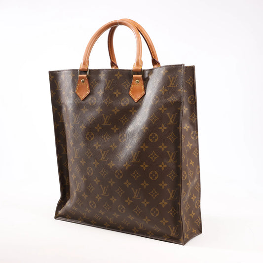 Louis Vuitton Monogram Sac Plat GM Handbag M51140