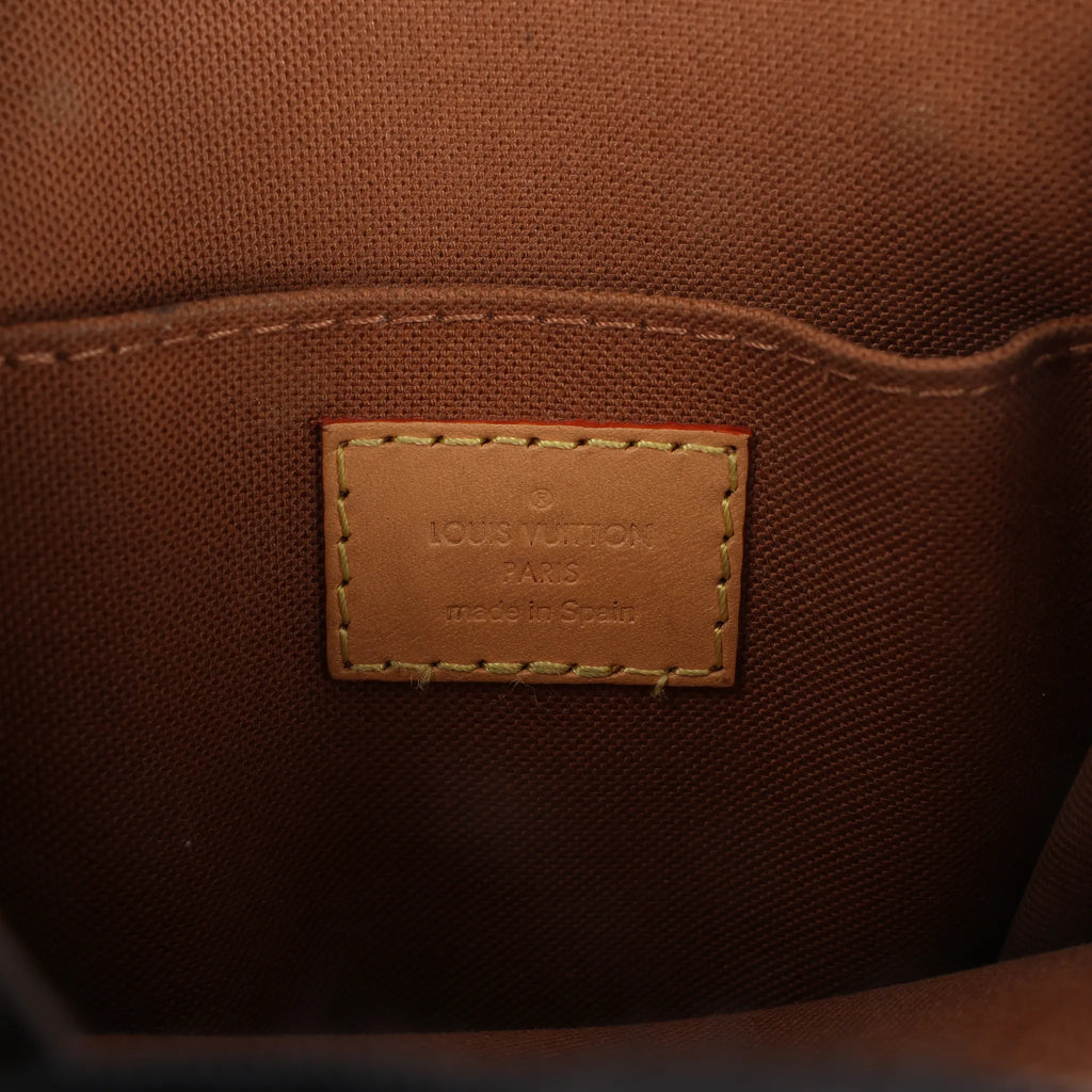 Louis Vuitton Sac Plat Petit Monogram Canvas 2Way Handbag in Brown M69442
