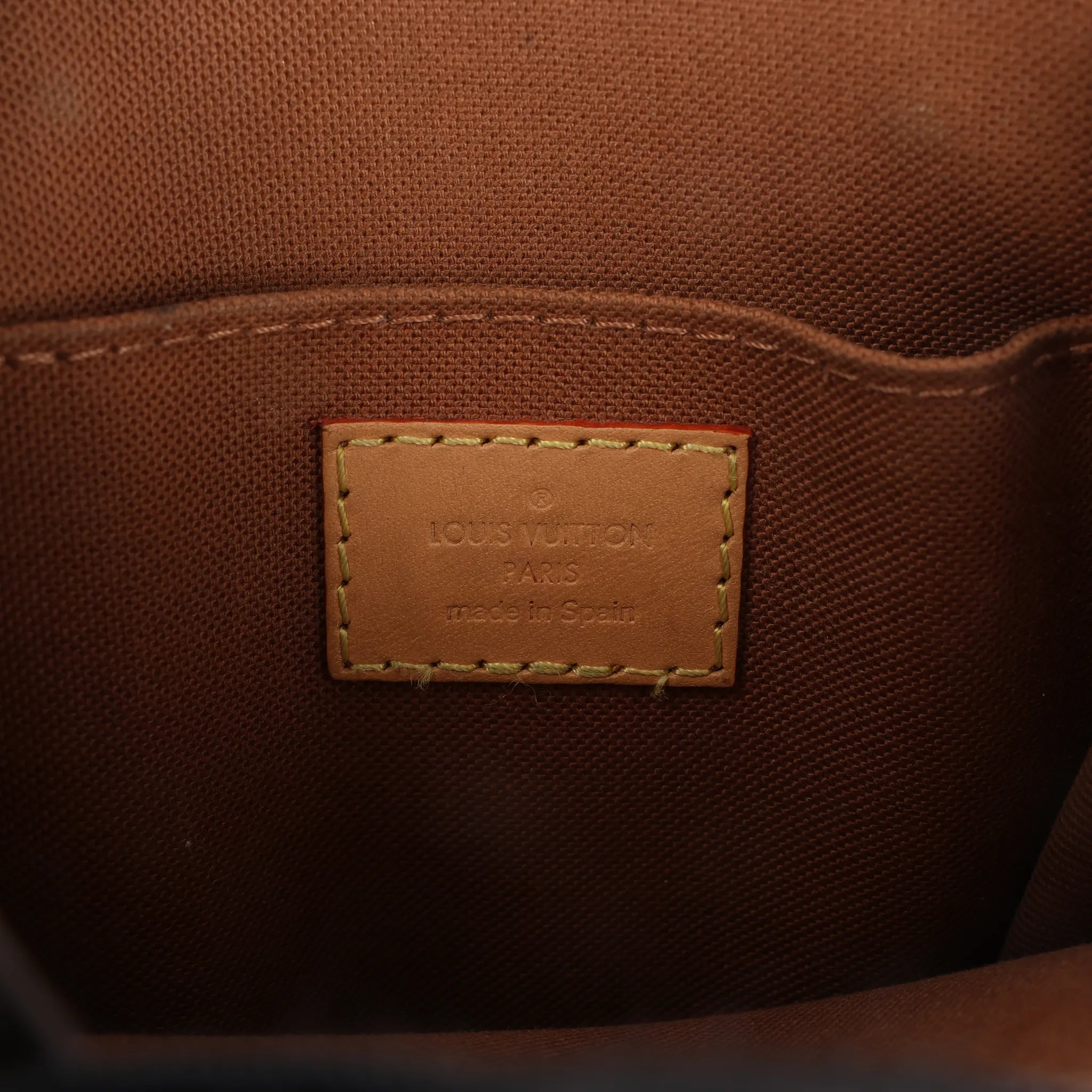 Louis Vuitton Sac Plat Petit Monogram Canvas 2Way Handbag in Brown M69442