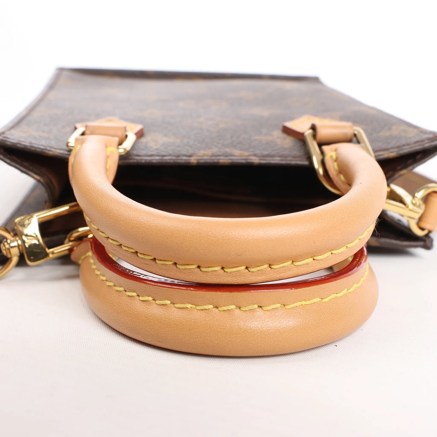 Louis Vuitton Sac Plat Petit Monogram Canvas 2-Wege-Handtasche in Braun M69442