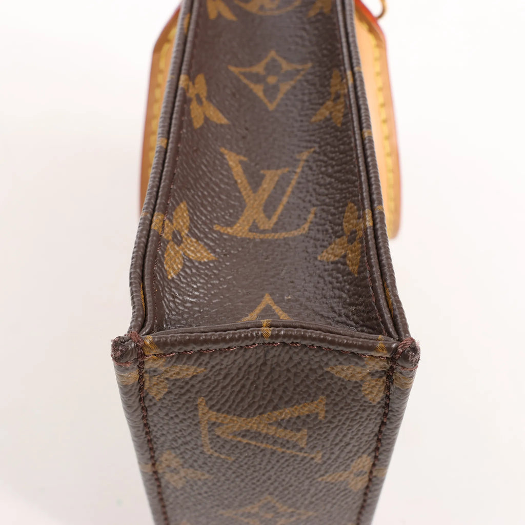 Louis Vuitton Sac Plat Petit Monogram Canvas 2Way Handbag in Brown M69442