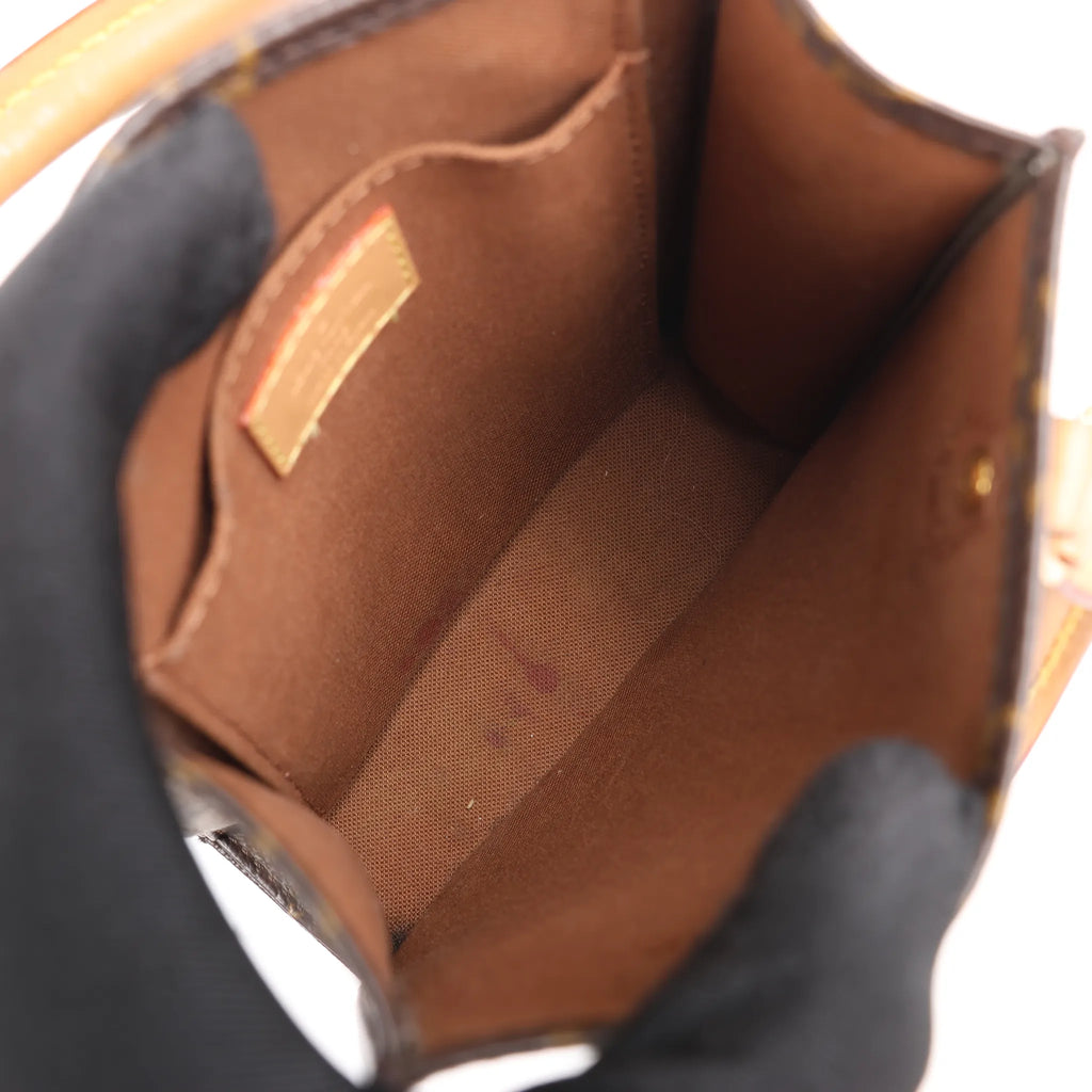 Louis Vuitton Sac Plat Petit Monogram Canvas 2Way Handbag in Brown M69442
