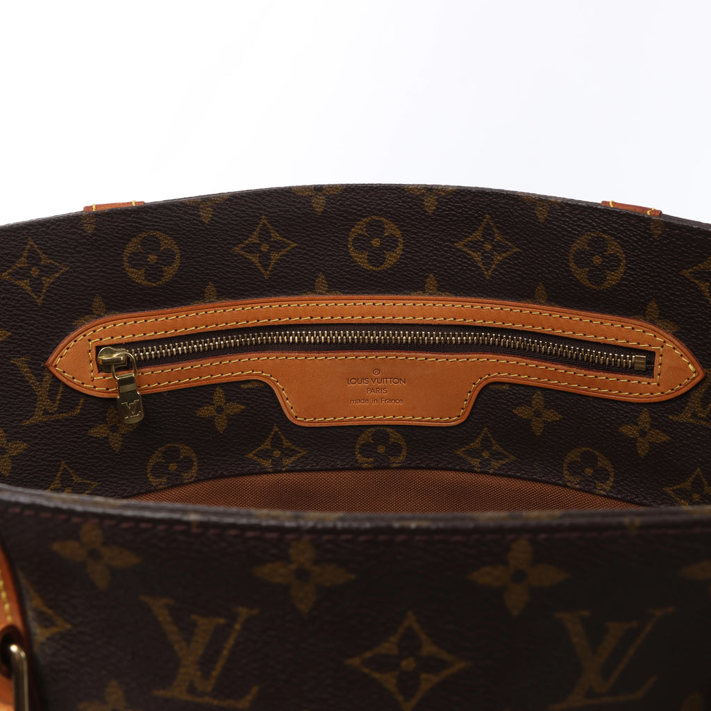 Louis Vuitton Sac Shopping Monogram Canvas Shoulder Bag in Brown M51108