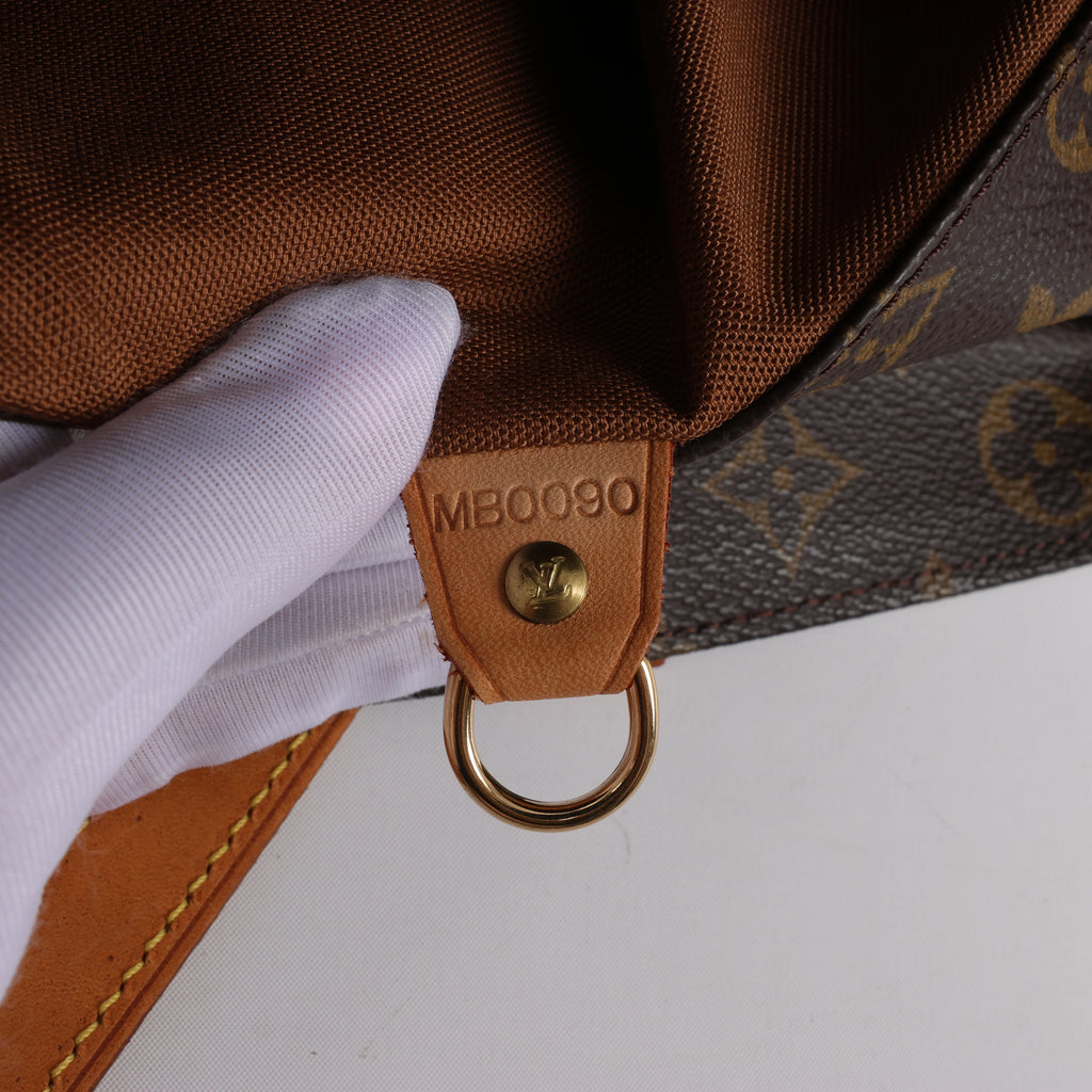 Louis Vuitton Sac Shopping Monogram Canvas Shoulder Bag in Brown M51108
