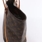 Louis Vuitton Sac Shopping Monogram Canvas Shoulder Bag in Brown M51108