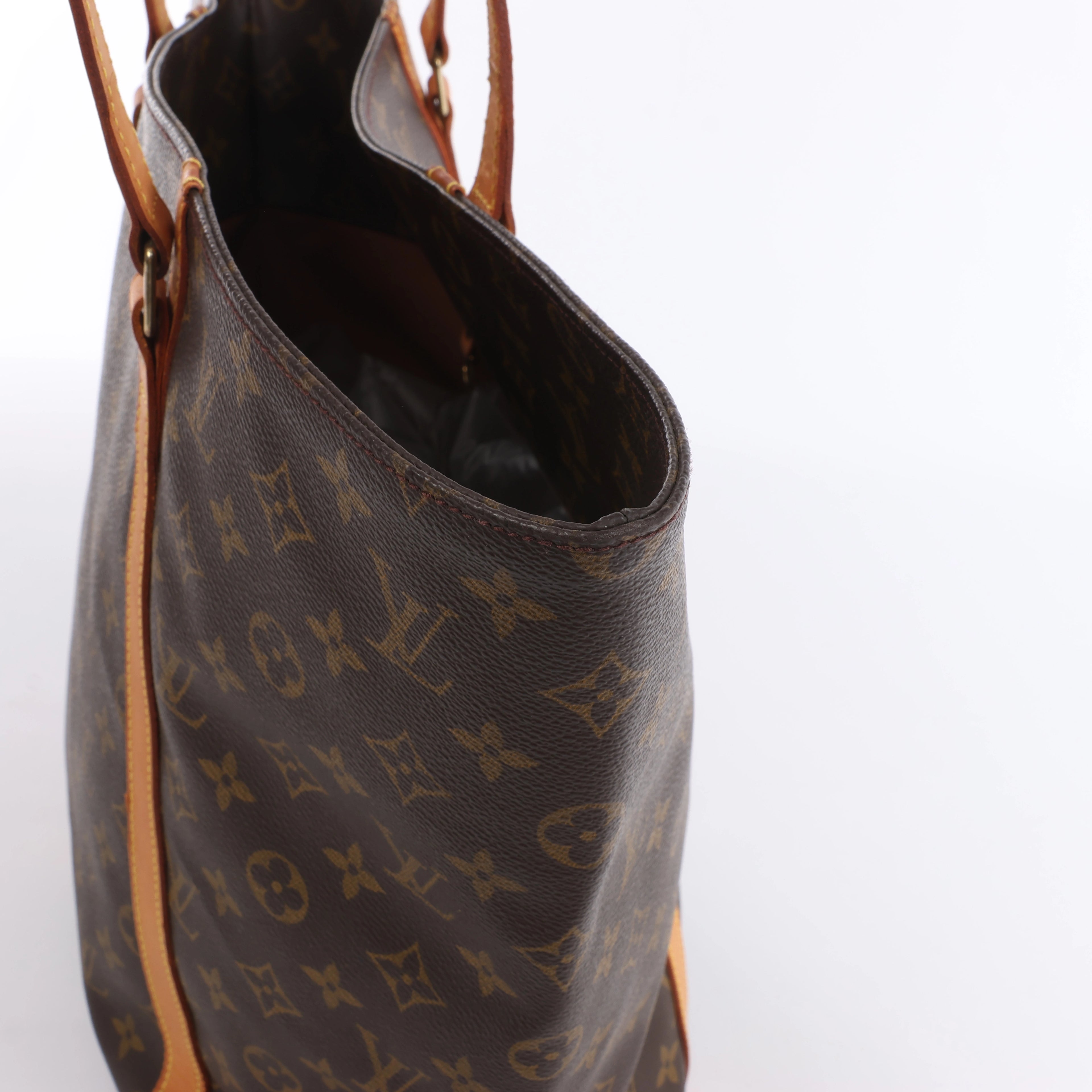 Louis Vuitton Sac Shopping Monogram Canvas Shoulder Bag in Brown M51108