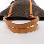 Louis Vuitton Sac Shopping Monogram Canvas Shoulder Bag in Brown M51108