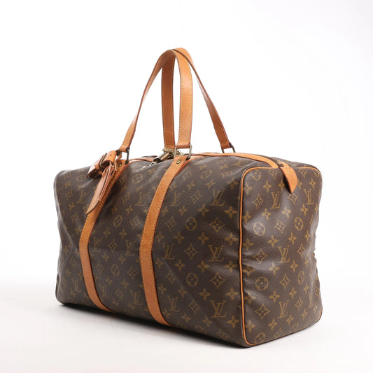 Louis Vuitton Sac Souple 45 Monogram Canvas Travel Bag in Brown