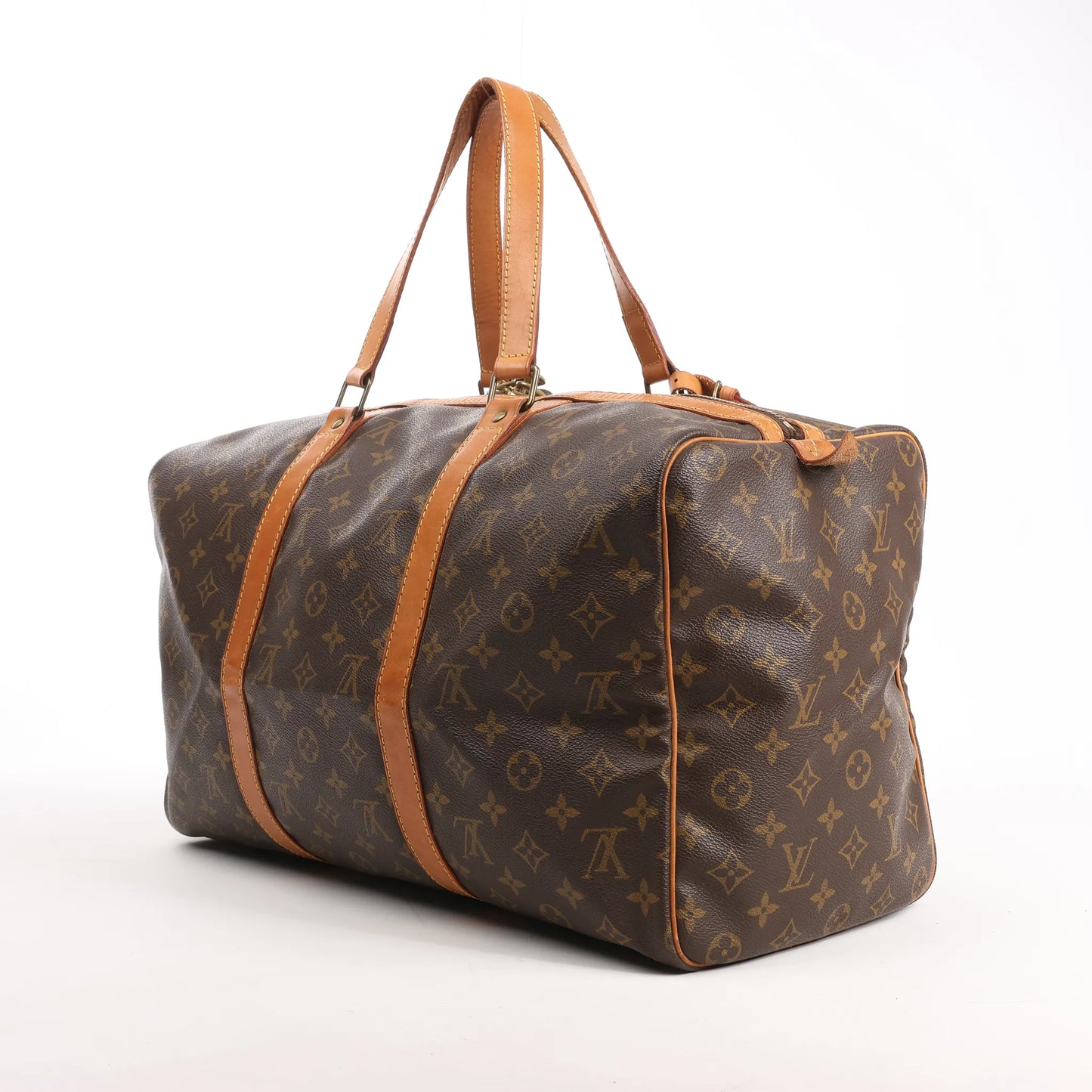 Louis Vuitton Sac Souple 45 Monogram Canvas Travel Bag in Brown