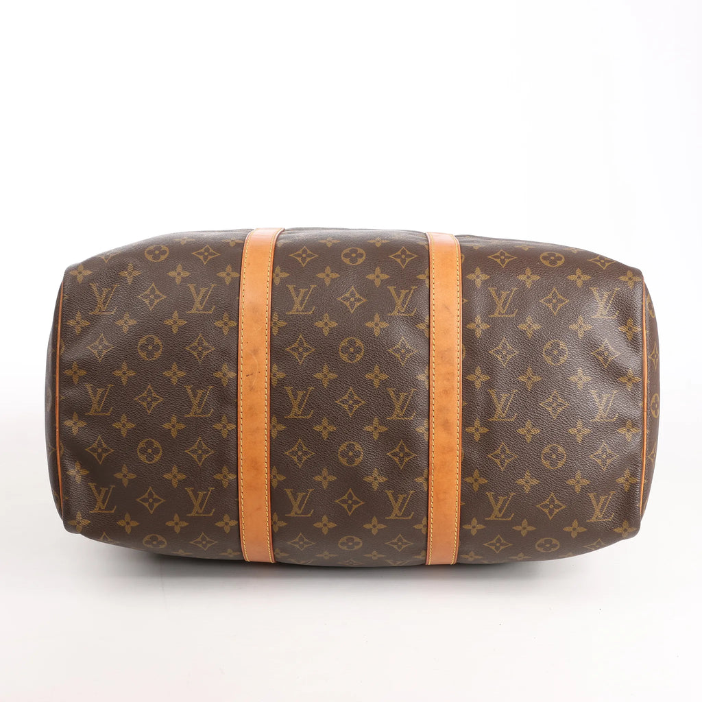 Louis Vuitton Sac Souple 45 Monogram Canvas Travel Bag in Brown