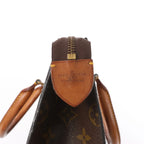 Louis Vuitton Sac Triangle Monogram Canvas Handbag in Brown M51360