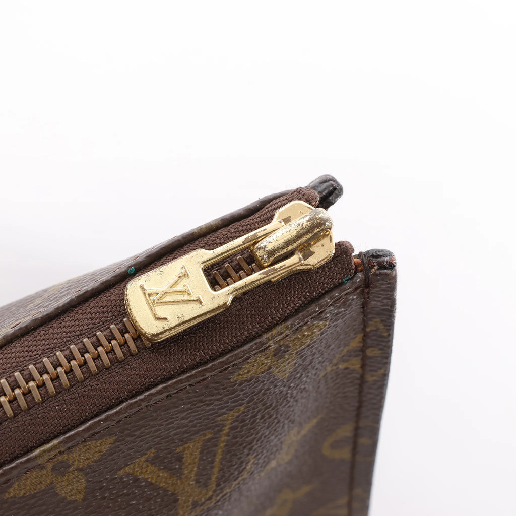 Louis Vuitton Sac Triangle Monogram Canvas Handbag in Brown M51360