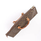 Louis Vuitton Sac Triangle Monogram Canvas Handbag in Brown M51360