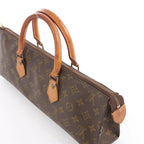 Louis Vuitton Sac Triangle Monogram Canvas Handbag in Brown M51360