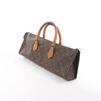Louis Vuitton Sac Triangle Monogram Canvas Handbag in Brown M51360