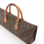 Louis Vuitton Sac Triangle Monogram Canvas Handbag in Brown M51360