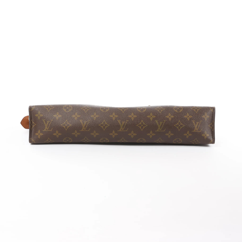 Louis Vuitton Sac Triangle Monogram Canvas Handbag in Brown M51360