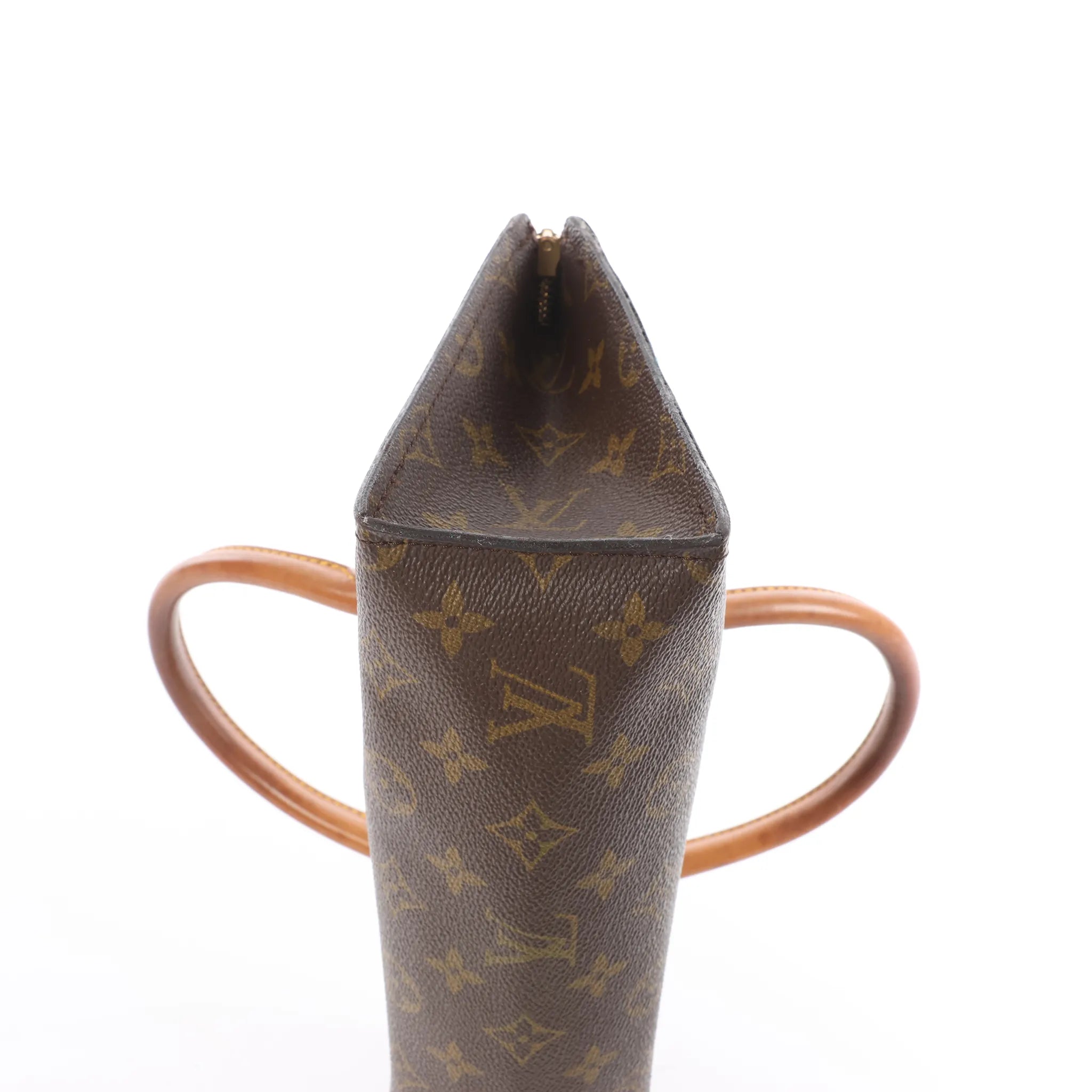 Louis Vuitton Sac Triangle Monogram Canvas Handbag in Brown M51360