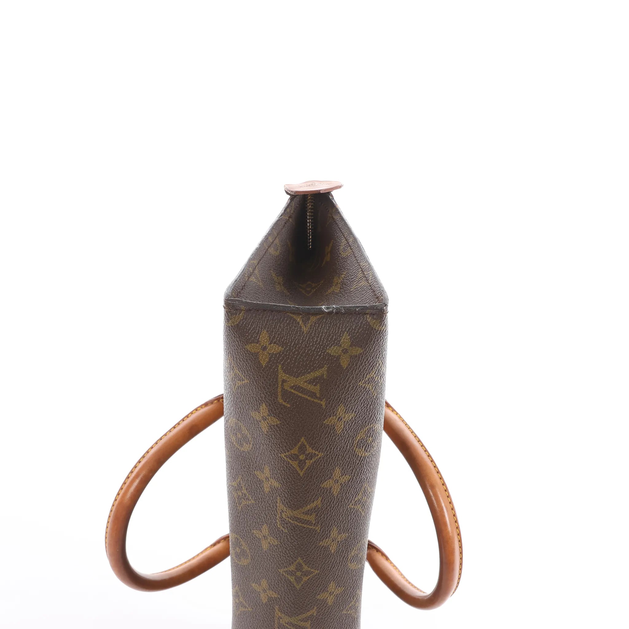 Louis Vuitton Sac Triangle Monogram Canvas Handbag in Brown M51360