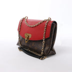 Louis Vuitton Saint Placide Monogram x Taurillon Crossbody Bag in Brown x Red M43713