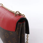 Louis Vuitton Saint Placide Monogram x Taurillon Crossbody Bag in Brown x Red M43713