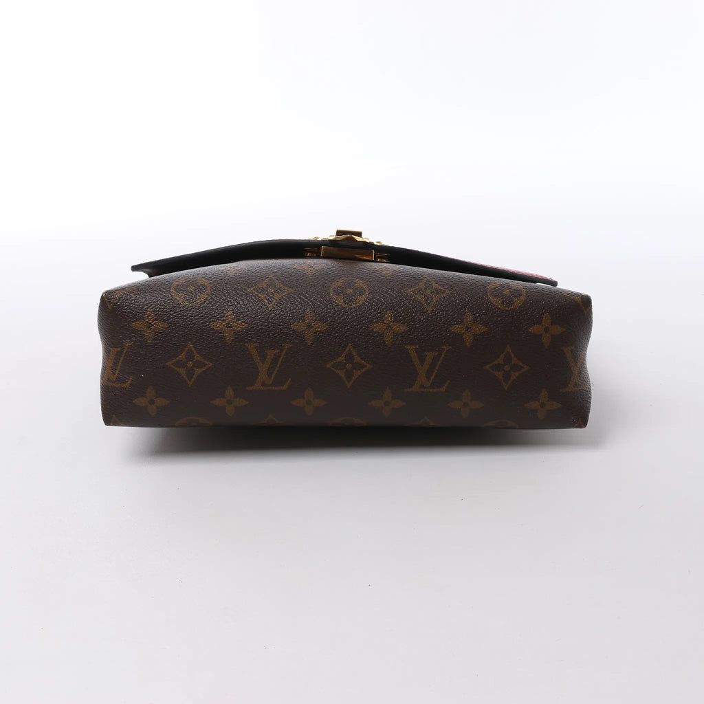 Louis Vuitton Saint Placide Monogram x Taurillon Crossbody Bag in Brown x Red M43713