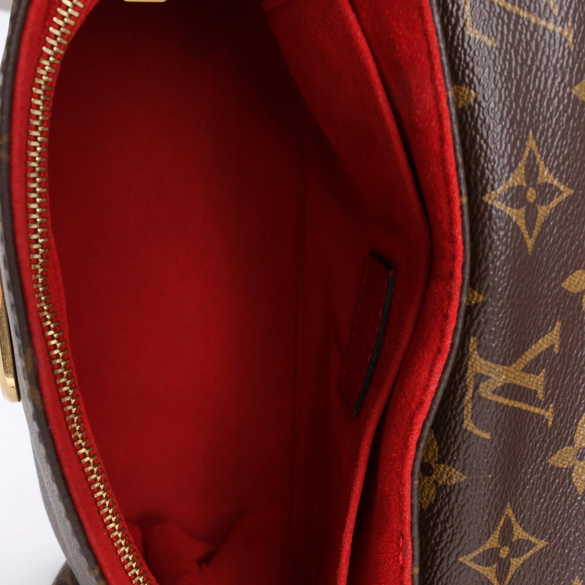 Louis Vuitton Saint Placide Monogram x Taurillon Crossbody Bag in Brown x Red M43713